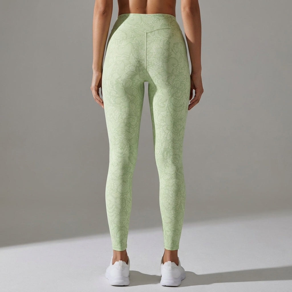 Verde Print - Leggings