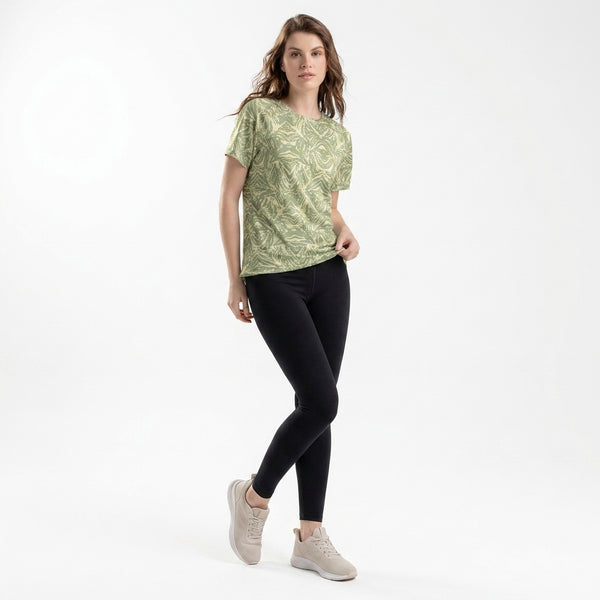 Verde Print - Camisa Deportiva